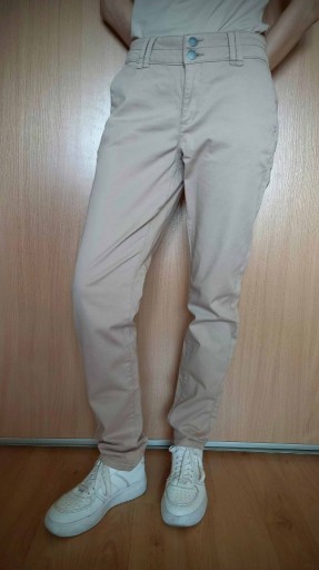 Zdjęcie oferty: Spodnie Jeans Damskie Beżowe Q/S by s.OLIVER 34/32