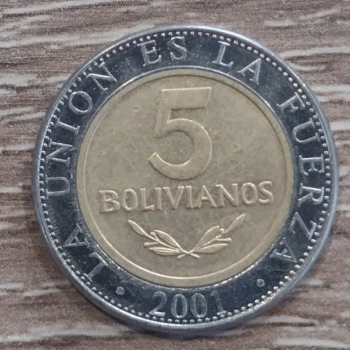 Zdjęcie oferty: /057/  Boliwia 5 bolivianos 2001