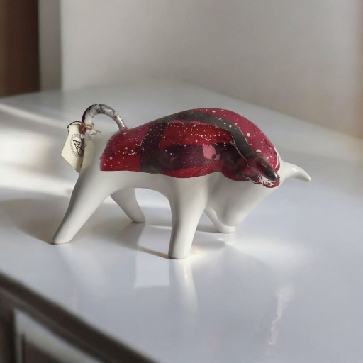 Zdjęcie oferty: Byk znak zodiaku Figurka Byczek ceramiczny, ręcznie malowany