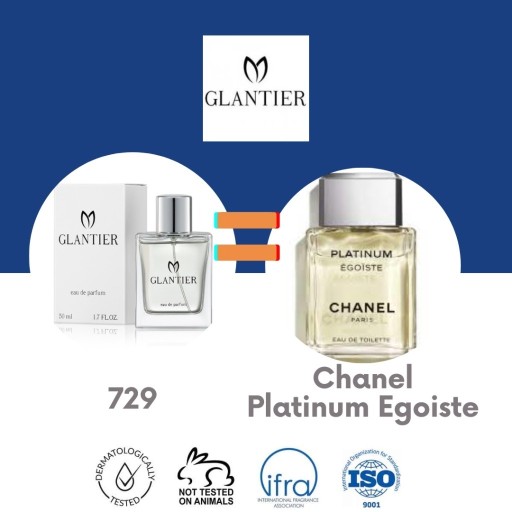 Zdjęcie oferty: GLANTIER 729 Odpowiednik Chanel Platinum Egoiste