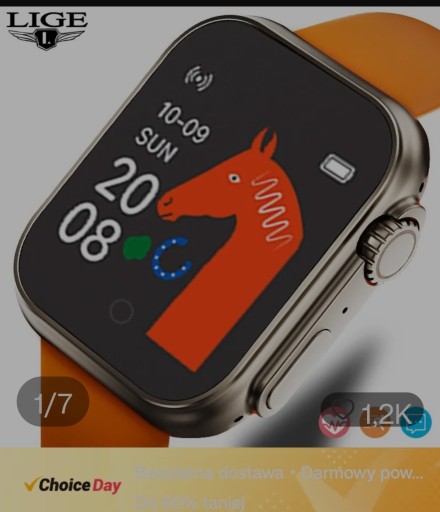 Zdjęcie oferty: smartwatch Firma LIGE unisex