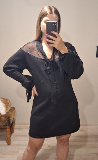 Zdjęcie oferty: Sukienka długi rękawa czarna rozmiar L 