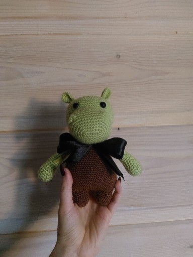Zdjęcie oferty: Handmade pluszak włóczka Shrek Hipopotam