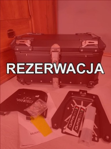 Zdjęcie oferty: Aluminiowy kufer motocyklowy 55L + Płyta GPR TECH 