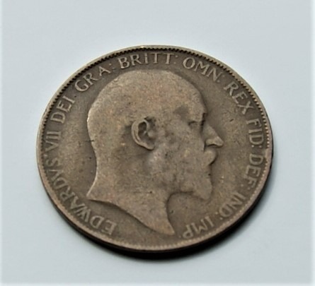 Zdjęcie oferty: 1 pens 1906 one penny Edward VII  stan!