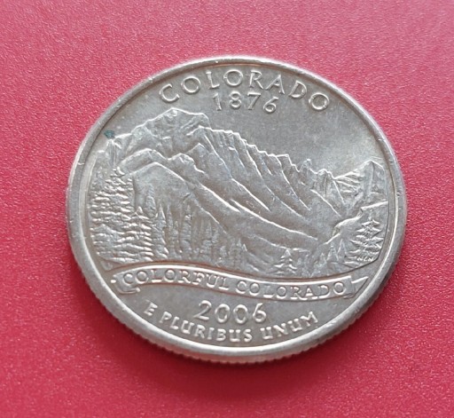Zdjęcie oferty: Moneta 1/4 dolara USA 2006. Colorado 1876.