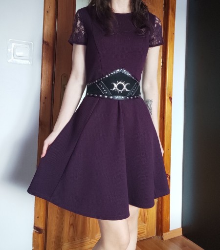 Zdjęcie oferty: Sukienka fioletowa śliwka 38 Dorothy Perkins goth