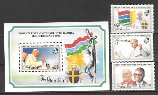 Zdjęcie oferty: Jan Paweł II Gambia,Wizyta Jana PawłaII 