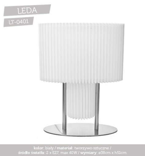 Zdjęcie oferty: Lampa stołowa LEDA