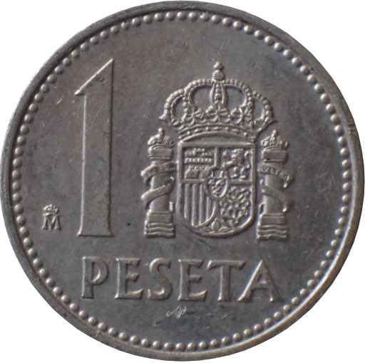 Zdjęcie oferty: Hiszpania 1 peseta z 1985 roku - OBEJ. MOJĄ OFER.