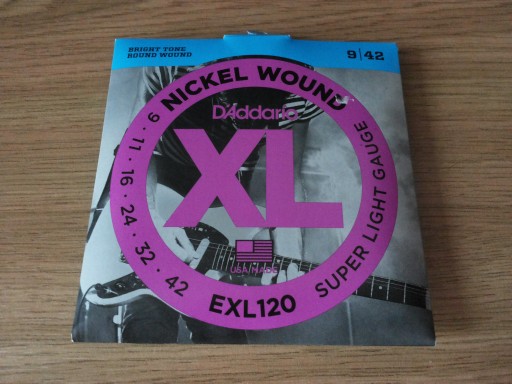 Zdjęcie oferty: Struny D'Addario EXL120 elektryczna 9-42 NOWE