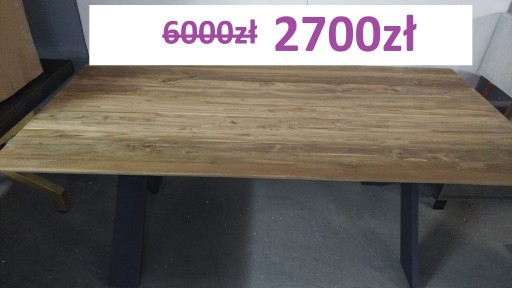 Zdjęcie oferty: - 55% Nowy stół z drewna tekowego 200x100 cm  