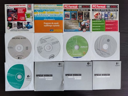 Zdjęcie oferty: Retro zestaw płyt CD, DVD oraz książeczek Logitech