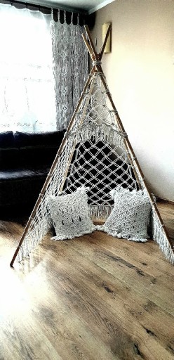 Zdjęcie oferty: Tipi makrama namiot sznurki prezent boho 