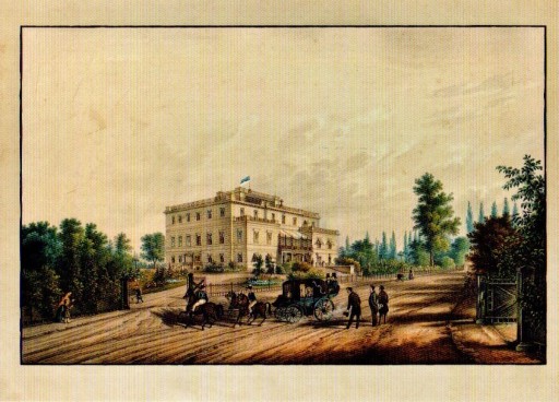 Zdjęcie oferty: Litografia Pałac Sławięcice reprodukcja