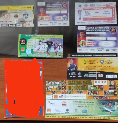 Zdjęcie oferty: Bilety kolekcjonerskie Lech Poznań 