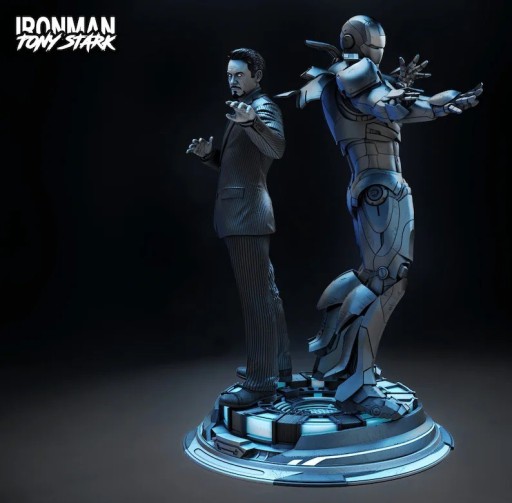 Zdjęcie oferty: Figrurka "Tony Stark & Iron Man" - Marvel - 120mm