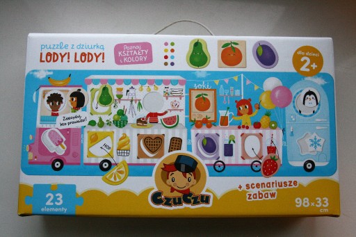 Zdjęcie oferty: Puzzle z dziurką CzuCzu Lody! Lody! 23 el. Warszaw