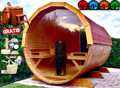 Zdjęcie oferty: SAUNA Ogrodowa 300cm + OKNO 100% + PRZEDSIONEK zew