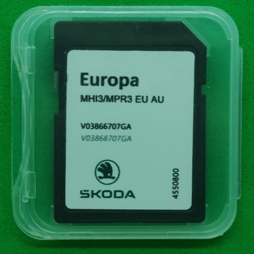 Zdjęcie oferty: Mapa Europy karta SD dla Skoda MHI3/MOI3 2023