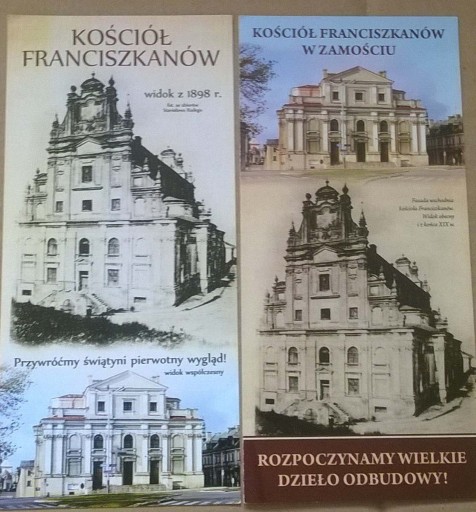 Zdjęcie oferty: Kościół Franciszkanów w Zamościu Historia Zamościa