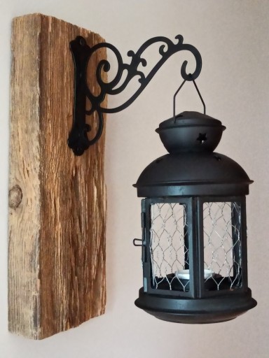 Zdjęcie oferty: Lampion rustykalny, kinkiet, świecznik, latarnia
