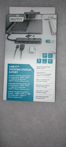 Zdjęcie oferty: DIGITUS USB-C DOCKING STATION 8-PORT