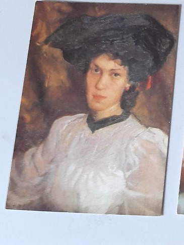 Zdjęcie oferty: Pocztówka PRL malarstwo Teodor Grott Portret żony
