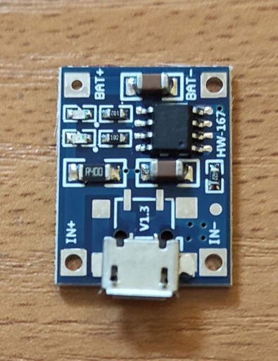 Zdjęcie oferty: MODUŁ ŁADOWANIA AKUMULATORÓW Li-Ion 18650 micro USB TP4056 