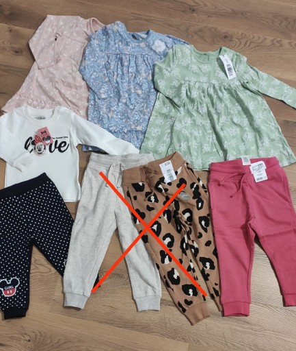 Zdjęcie oferty: Zestaw nowych ubranek dziewczęcych 86/92 George 