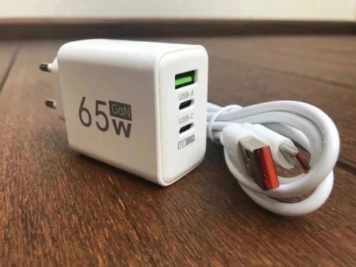 Zdjęcie oferty: Zestaw: Szybka ładowarka 65W + przewód 120W, fast charge. Nowy.