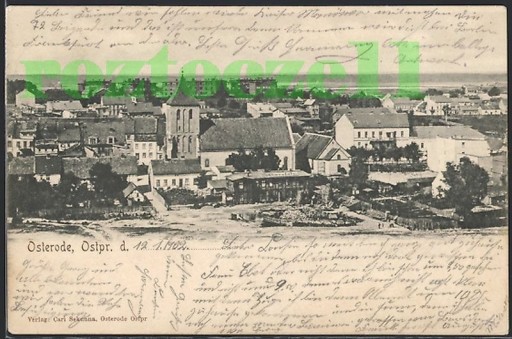 Zdjęcie oferty: OSTRÓDA Osterode piękna panorama 1902
