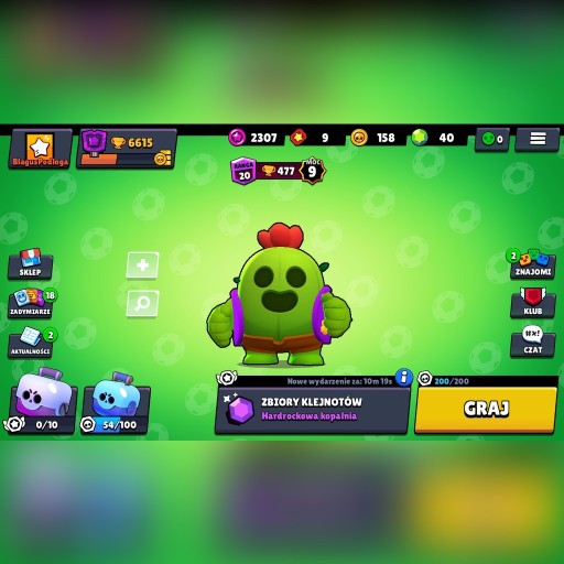 Zdjęcie oferty: Konto BrawlStars konto SPIKE 6600 Pucharków!!