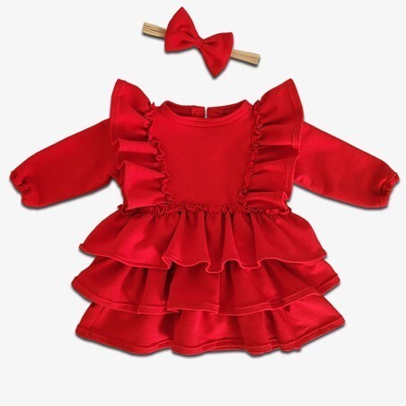 Zdjęcie oferty: Sukienka Bobolubi Handmade 110 świąteczna kolory