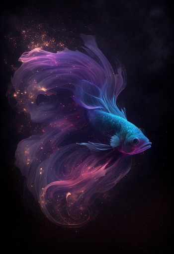 Zdjęcie oferty: malowanie numerami fioletowa ryba 30/40 cm