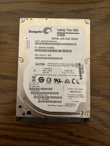 Zdjęcie oferty: Dysk twardy Seagate 320GB ST320LT012 HDD