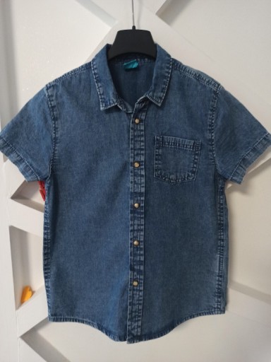 Zdjęcie oferty: Koszula chłopięca jeans rm. 134 