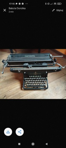 Zdjęcie oferty: Maszyna do pisania continental 