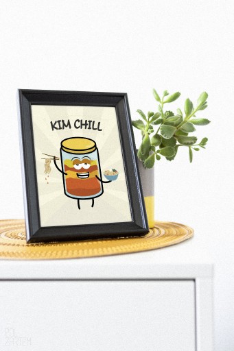 Zdjęcie oferty: 14. KIM CHILL - zabawna grafika/plakat 13x18cm