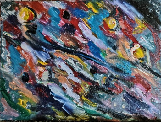 Zdjęcie oferty: Obraz olejny na płótnie abstrakcja 30 /40