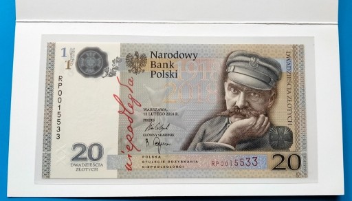 Zdjęcie oferty: 20 zł - Niepodległość - Piłsudski - RP0015533