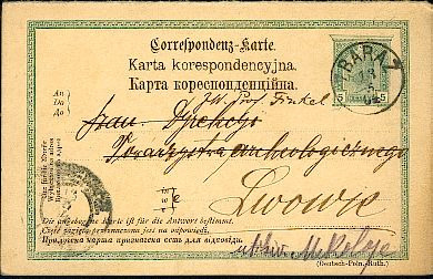 Zdjęcie oferty: Galicja - Zbaraż - karta pocztowa z 1904 r. 
