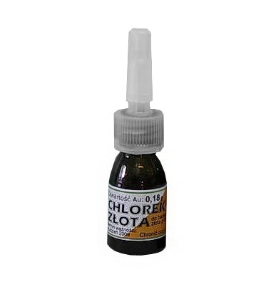 Zdjęcie oferty: CHLOREK ZŁOTA 10 ml Ciecz Probiercza 0,18g Tychy 