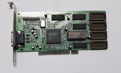 Zdjęcie oferty: Karta graficzna S3 Virge/DX FVGAP-S34.2E PCI VGA