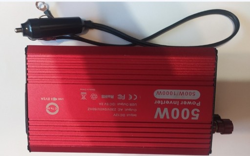 Zdjęcie oferty: Przetwornica falownik 500W DC 12V 220-230 V + USB