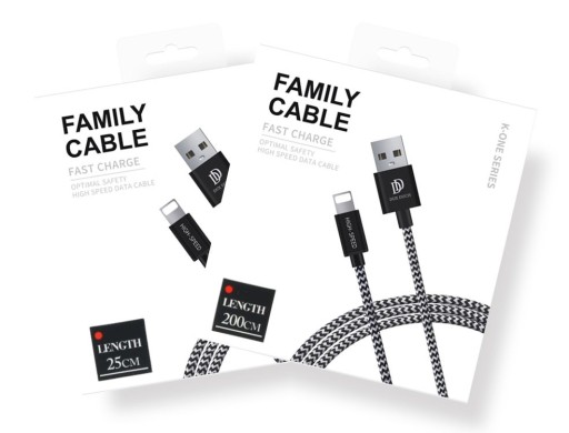 Zdjęcie oferty: Kabel USB - Apple Lightning 2szt. 25cm i 200cm