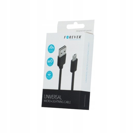 Zdjęcie oferty: KABEL UNIWERSALNY MICRO+LIGHTING 