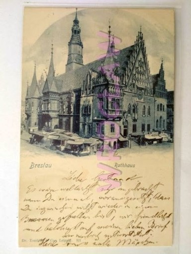 Zdjęcie oferty: WROCŁAW Breslau Ratusz Trenkler 1898