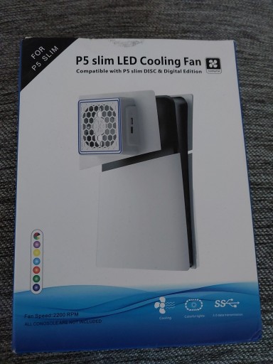 Zdjęcie oferty: Chłodzenie konsoli Ps5 slim LED Cooling Fan