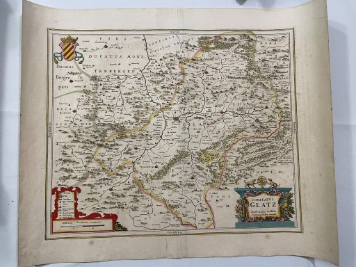 Zdjęcie oferty: Henricus Hondius 1644!!!! Mapa Śląska Kłodzko